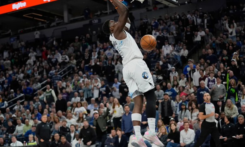 Anthony Edwards available for Wolves’ finale after NBA rescinds technical foul Anthony Edwards available for Wolves’ finale after NBA rescinds technical foul