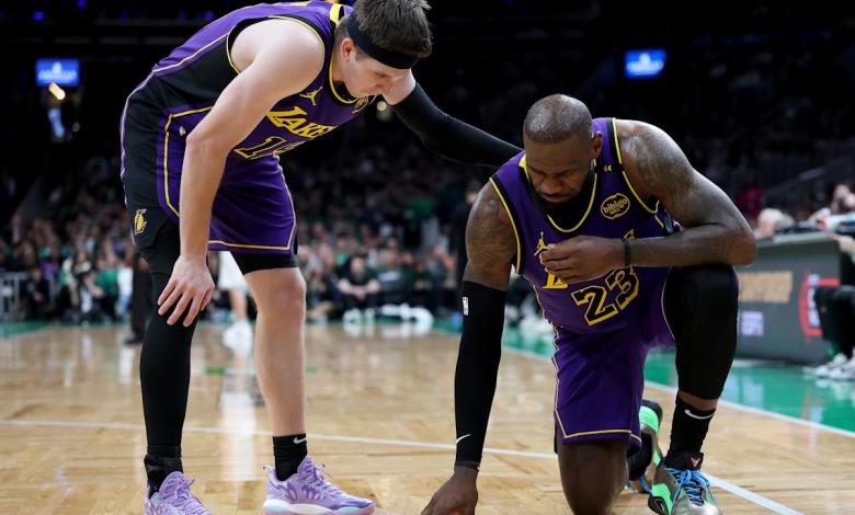 Lakers get a painful reminder: Their dream of contention rests on the body of a 40-year-old legend Lakers get a painful reminder: Their dream of contention rests on the body of a 40-year-old legend