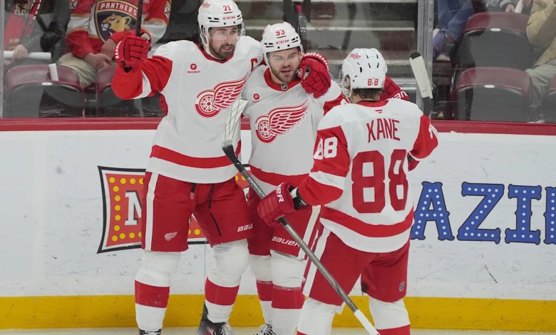 Marco Kasper scores in OT to lift Red Wings past the Lightning, 4-3 Marco Kasper scores in OT to lift Red Wings past the Lightning, 4-3