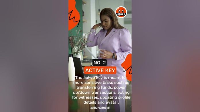 What are the different keys on BLURT? #blurt #blockchain #growthtips #crypto #trending #viral What are the different keys on BLURT? #blurt #blockchain #growthtips #crypto #trending #viral