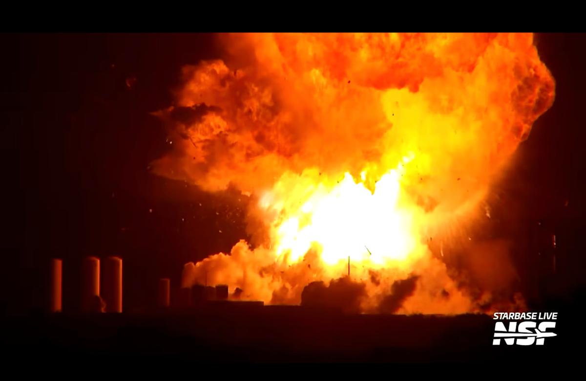SpaceX’s Starship explodes on the ground during a routine test SpaceX’s Starship explodes on the ground during a routine test