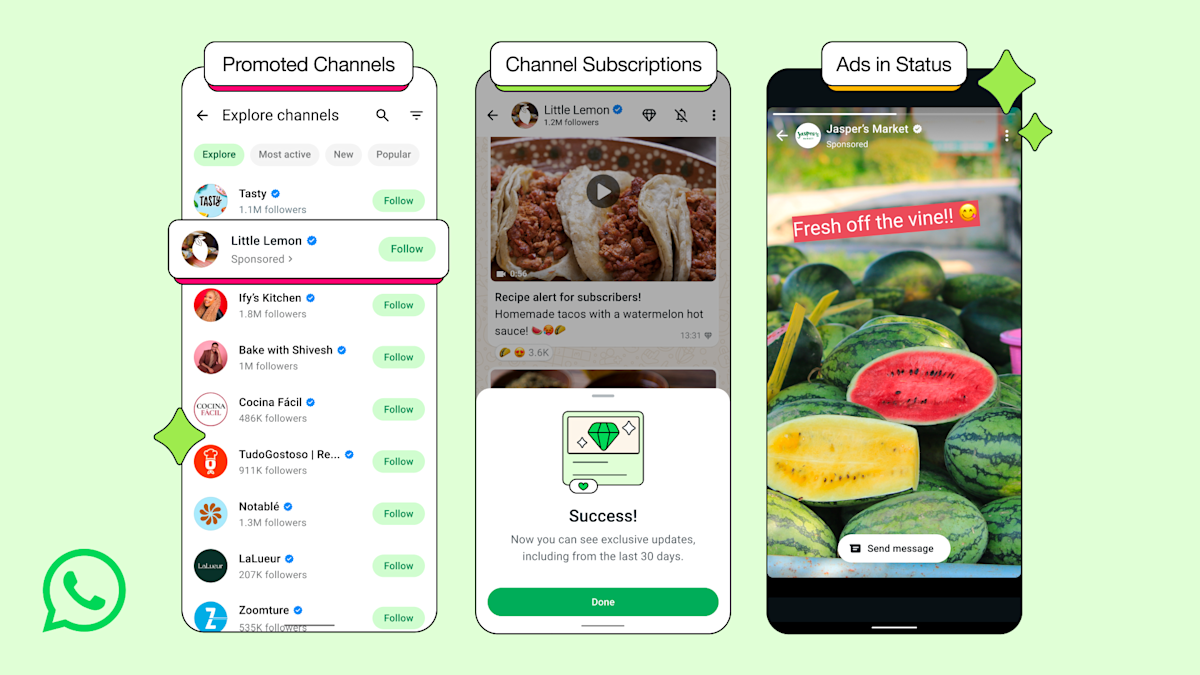 WhatsApp has ads now, but only in the Updates tab WhatsApp has ads now, but only in the Updates tab