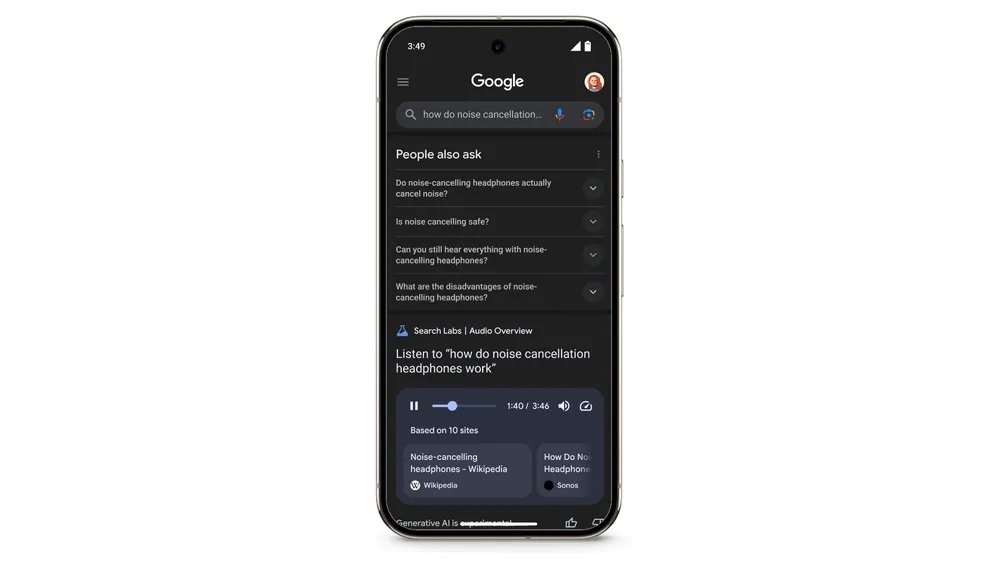 Google Search uses AI-generated podcast hosts to answer your questions Google Search uses AI-generated podcast hosts to answer your questions