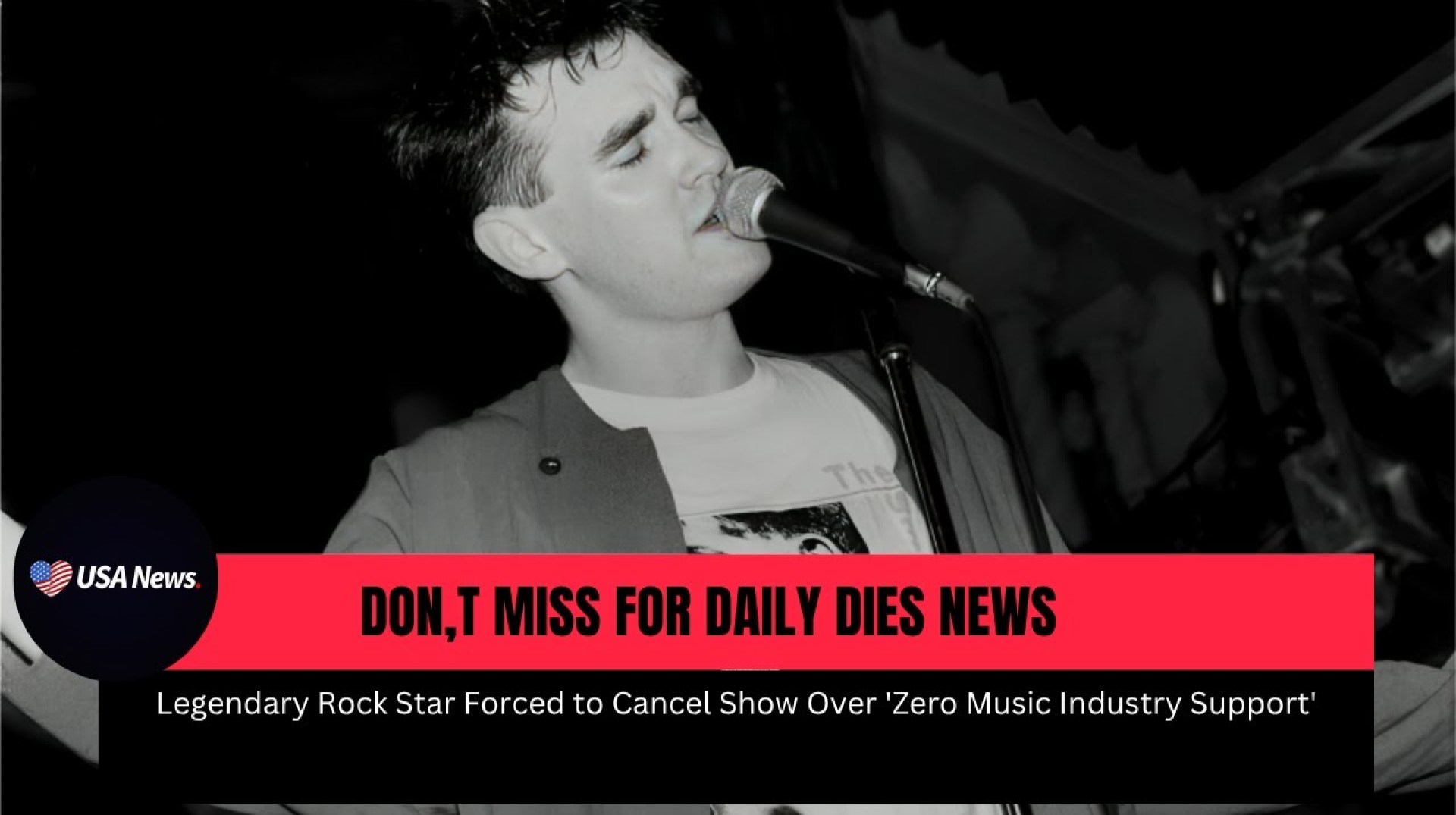 Legendary Rock Star Cancels Show Citing 'Zero Music Industry Support' Legendary Rock Star Cancels Show Citing 'Zero Music Industry Support'