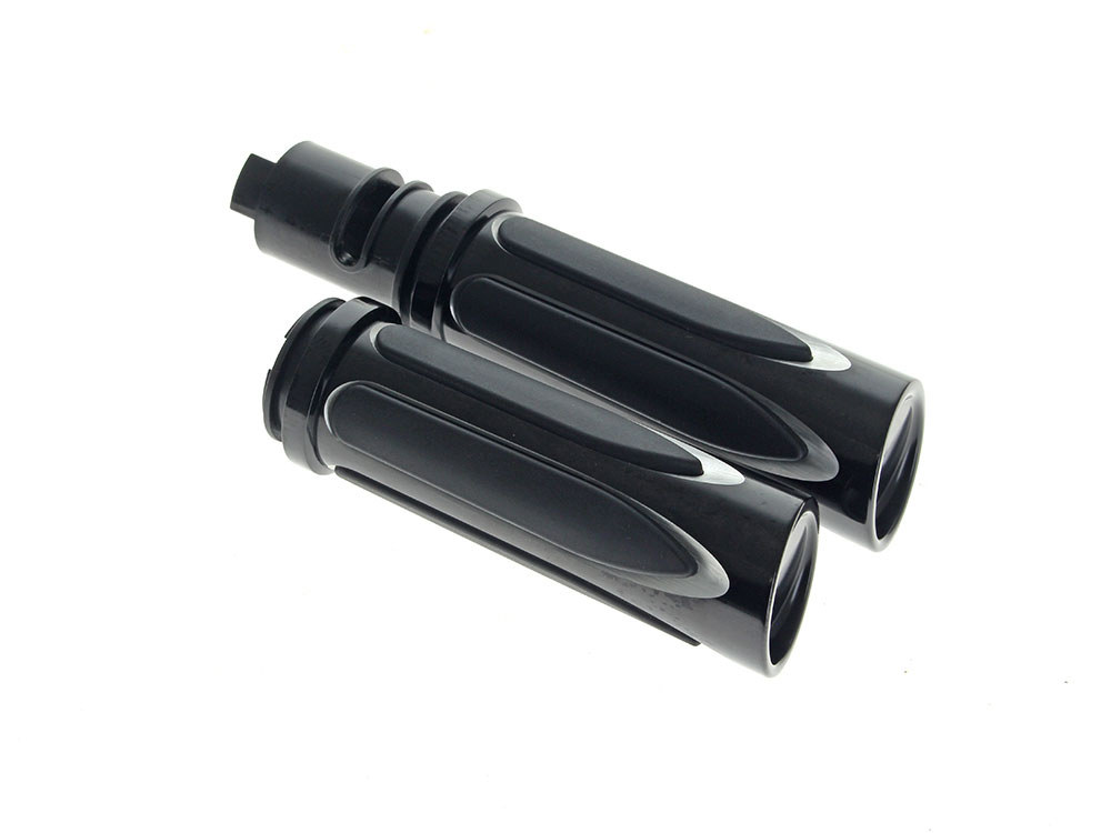 Arlen Ness Deep Cut Comfort Handgrips – Blk. Fits CVO Touring 2023up, Street Glide & Road Glide 2024up, Touring 2025up & Softail 2025up