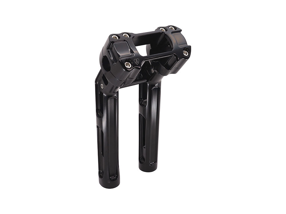 Arlen Ness 10in. Method Kickback Risers – Black. Fits Softail Street Bob, Low Rider ST, Standard & Breakout 2018-2024