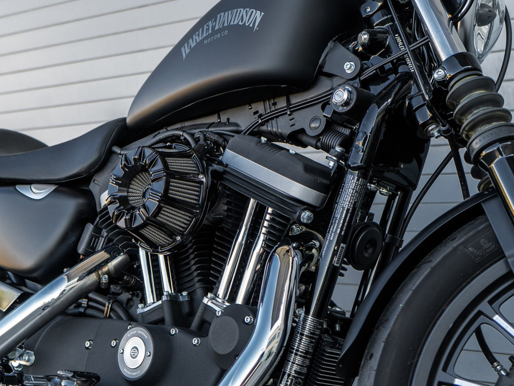 Arlen Ness 10-Gauge Air Cleaner Kit – Black. Fits Touring 2017-2024 & Softail 2018-2024