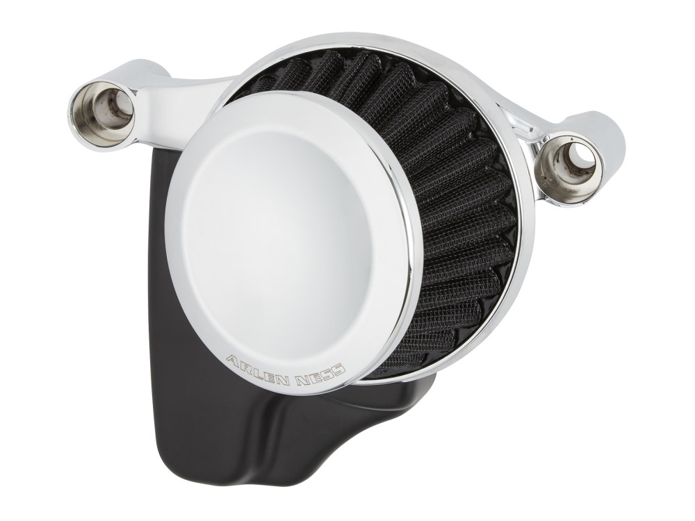 Arlen Ness Mini 22° Air Cleaner Kit – Chrome. Fits Touring 2017-2024 & Softail 2018-2024
