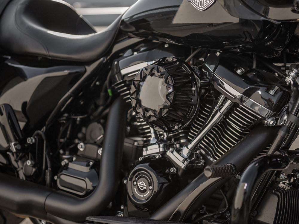 Arlen Ness Crossfire Air Cleaner Kit – Black. Fits Touring 2017-2024 & Softail 2018-2024