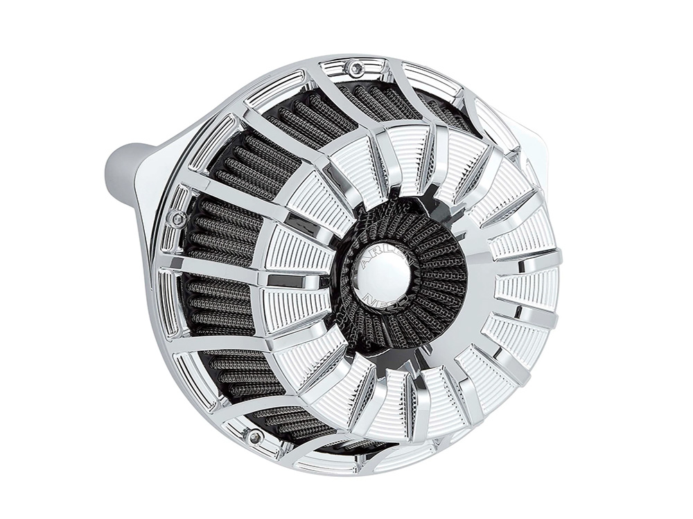 Arlen Ness 15-Spoke Air Cleaner Kit – Chrome. Fits CVO Touring 2023up, Street Glide & Road Glide 2024up, Touring 2025up & Softail 2025up