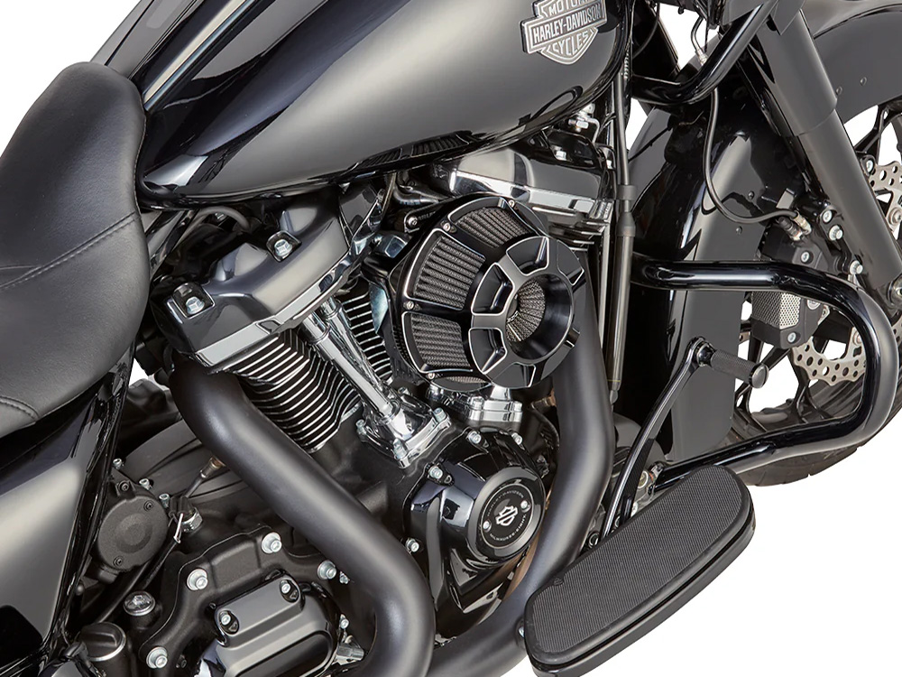 Arlen Ness Beveled Air Cleaner Kit – Black. Fits CVO Touring 2023up, Street Glide & Road Glide 2024up, Touring 2025up & Softail 2025up