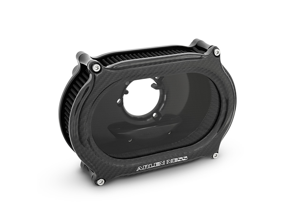 Arlen Ness Method Oval Performance Air Filter – Carbon Fibre. Fits CVO Touring 2023up, Street Glide & Road Glide 2024up, Touring 2025up & Softail 2025up
