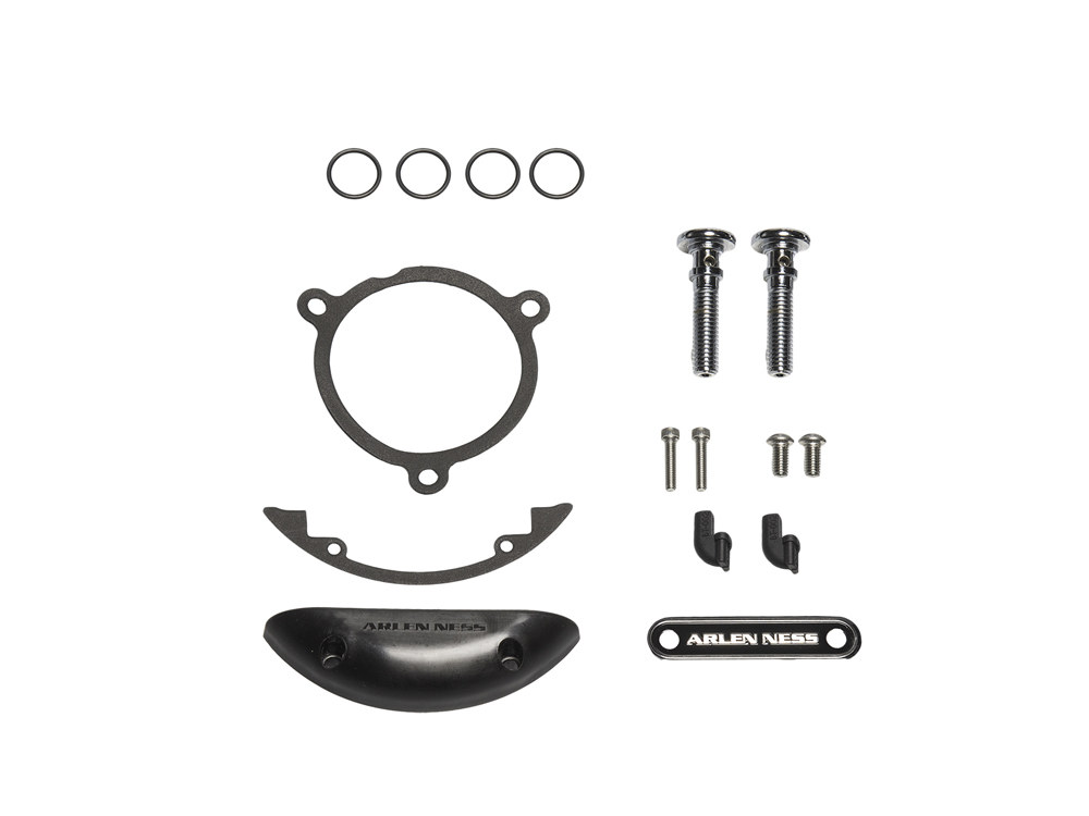 Arlen Ness Inverted Air Cleaner Hardware Kit – Chrome. Fits Touring 2017up & Softail 2018up.
