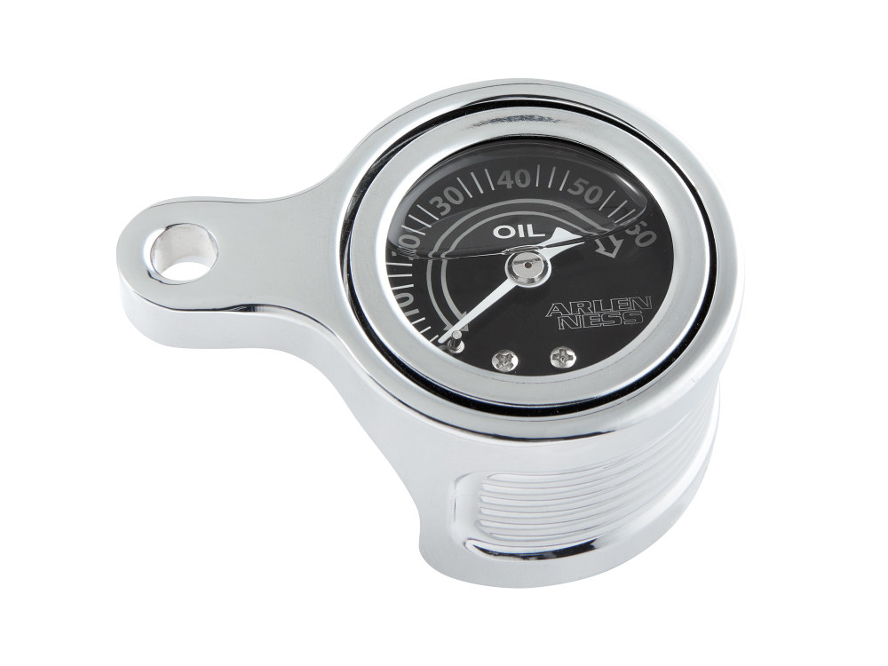 Arlen Ness Method Oil Pressure Gauge – Chrome. Fits Milwaukee-Eight 2017up.