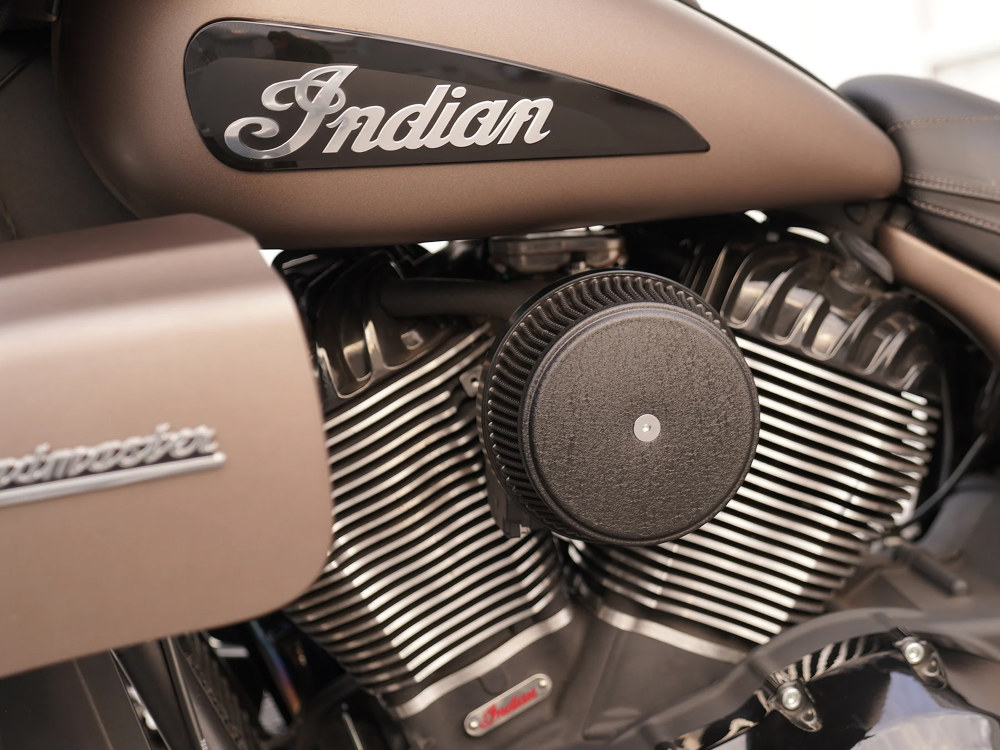 Arlen Ness High Flow Air Cleaner Kit – Black. Fits Indian Touring & Cruiser 2014up with 111ci or 116ci Thunderstroke Engines