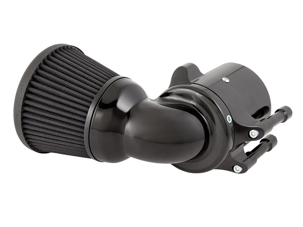 Arlen Ness 90 Degree Velocity Air Cleaner Kit – Black. Fits Indian Touring & Cruiser 2014up with 111ci or 116ci Thunderstroke Engines.