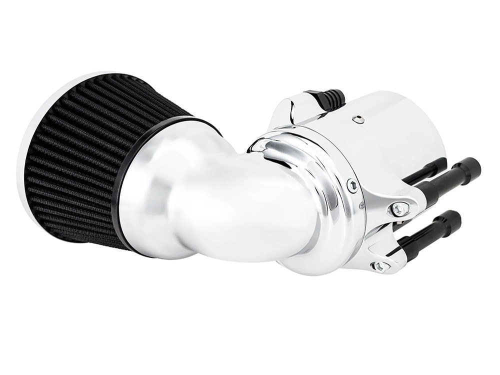 Arlen Ness 90 Degree Velocity Air Cleaner Kit – Chrome. Fits Indian Touring & Cruiser 2014up with 111ci or 116ci Thunderstroke Engines.