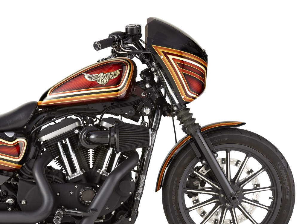 Arlen Ness 90deg Monster Sucker Air Cleaner Kit – Black. Fits Sportster 1991-2021