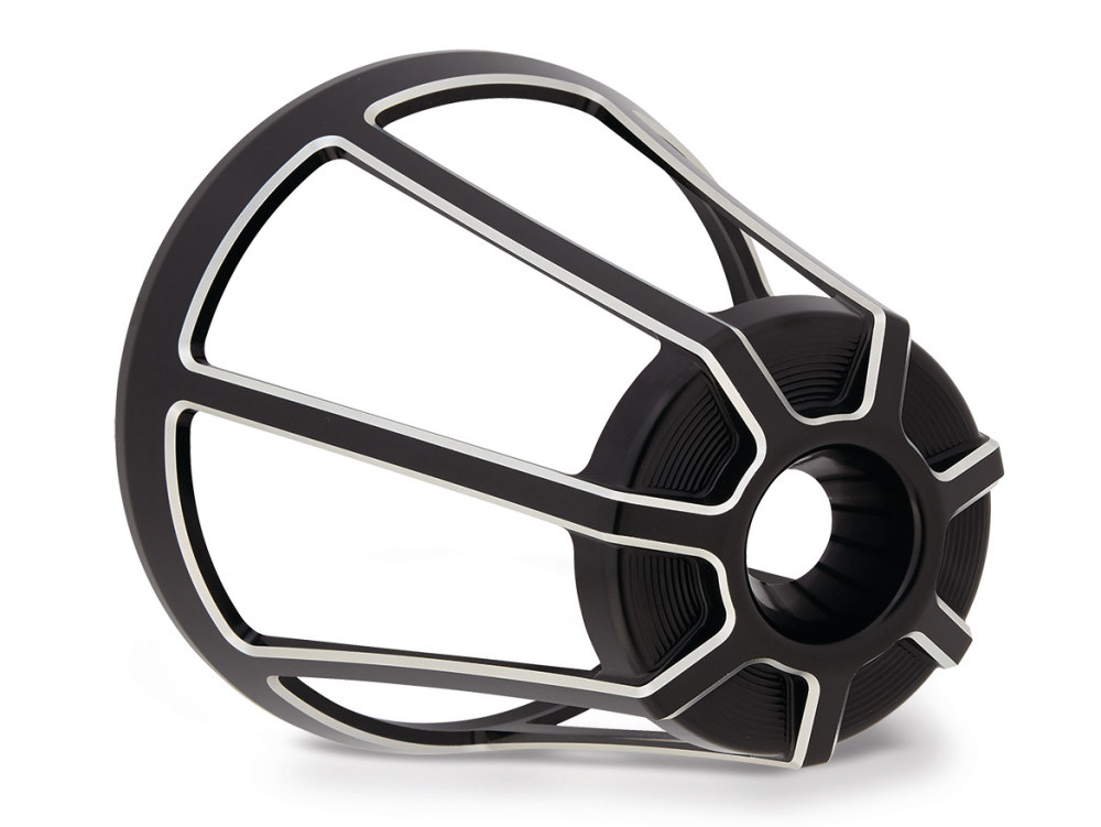 Arlen Ness Monster Sucker Beveled Air Filter Cover – Black.