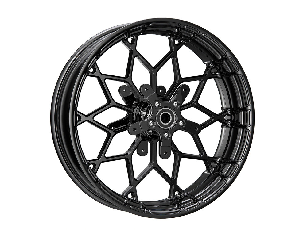 Arlen Ness 18in. x 5.5in. Fat Factory Prodigy Replica Wheel – Gloss Black. Fits most Touring 2008-2023 & Road King Special 2020up