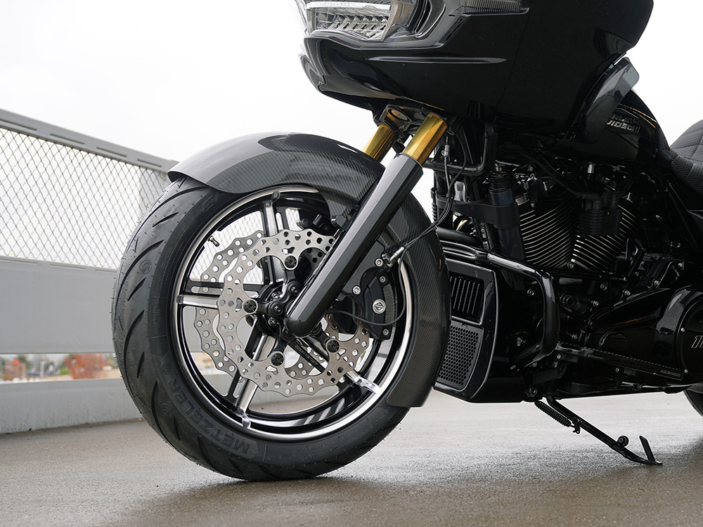 Arlen Ness 18in. x 5.5in. Fat Factory 24 Replica Wheel – Gloss Black. Fits Touring 2024up