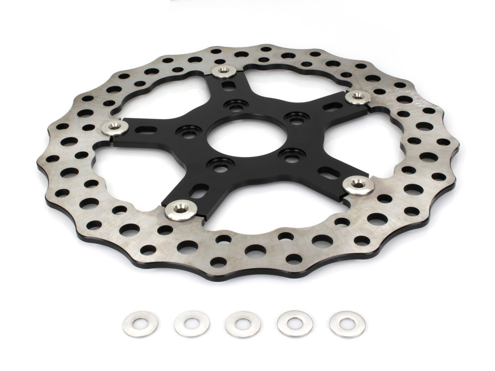 Arlen Ness 11.5in. Front or Rear Jagged Disc Rotor. Fits Big Twin 2000up & Sportster 2000-2010