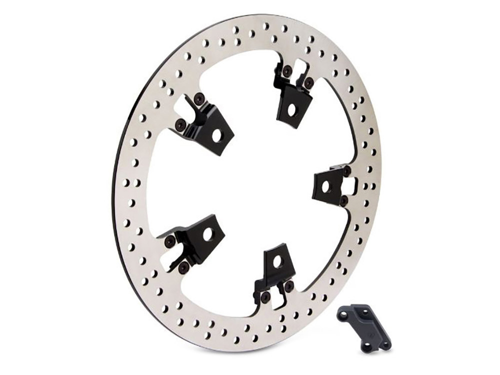 Arlen Ness 14in. Left Hand Front Big Brake Disc Rotor. Fits Touring 2014-2023.