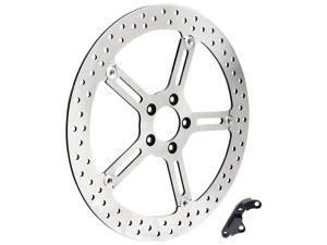 Arlen Ness 15in. Right Hand Front Big Brake Disc Rotor. Fits Softail 2015-2017 & Dyna 2006-2017. Arlen Ness 15in. Right Hand Front Big Brake Disc Rotor. Fits Softail 2015-2017 & Dyna 2006-2017.