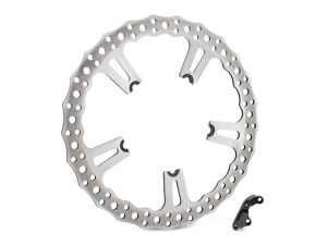 Arlen Ness 15in. Left Hand Front Jagged Big Brake Disc Rotor. Fits Dyna 2006-2017 with OEM Cast Wheel. Arlen Ness 15in. Left Hand Front Jagged Big Brake Disc Rotor. Fits Dyna 2006-2017 with OEM Cast Wheel.