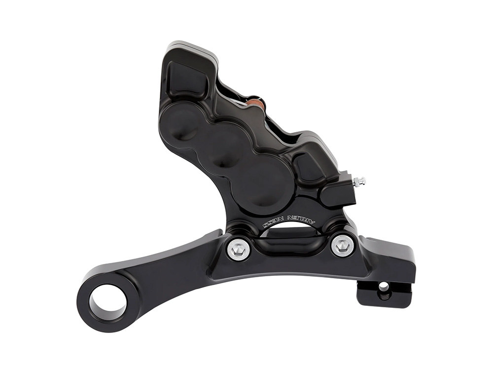 Arlen Ness Right Hand Rear 6 Piston Caliper & Mounting Bracket – Black. Fits Touring 2008up