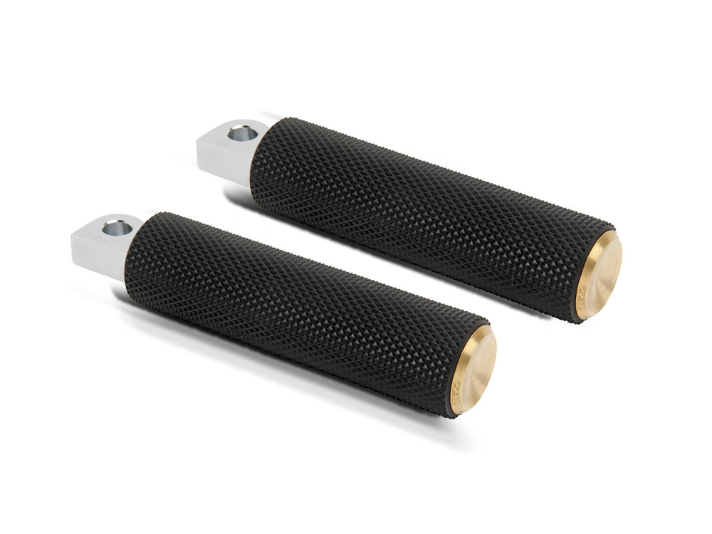 Footpegs; Knurled Fusion Brass