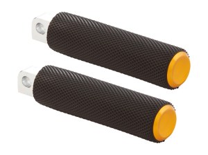Arlen Ness Knurled Fusion Footpegs – Gold. Fits H-D. Arlen Ness Knurled Fusion Footpegs – Gold. Fits H-D.