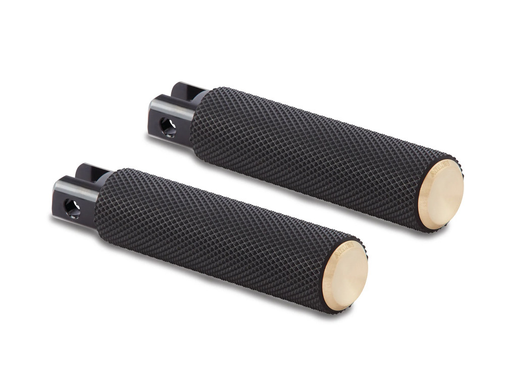 Footpegs; Knurled Fusion Brass