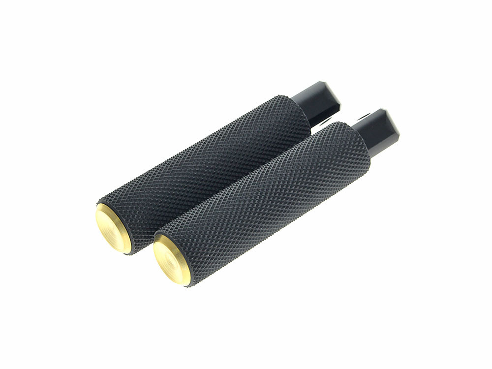 Arlen Ness Knurled Fusion Footpegs – Brass. Fits Softail 2018up Rear Passenger.