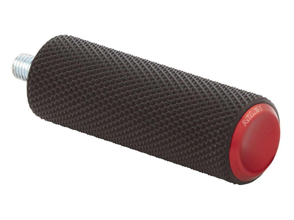 Arlen Ness Knurled Fusion Shiftpeg – Red. Fits H-D.