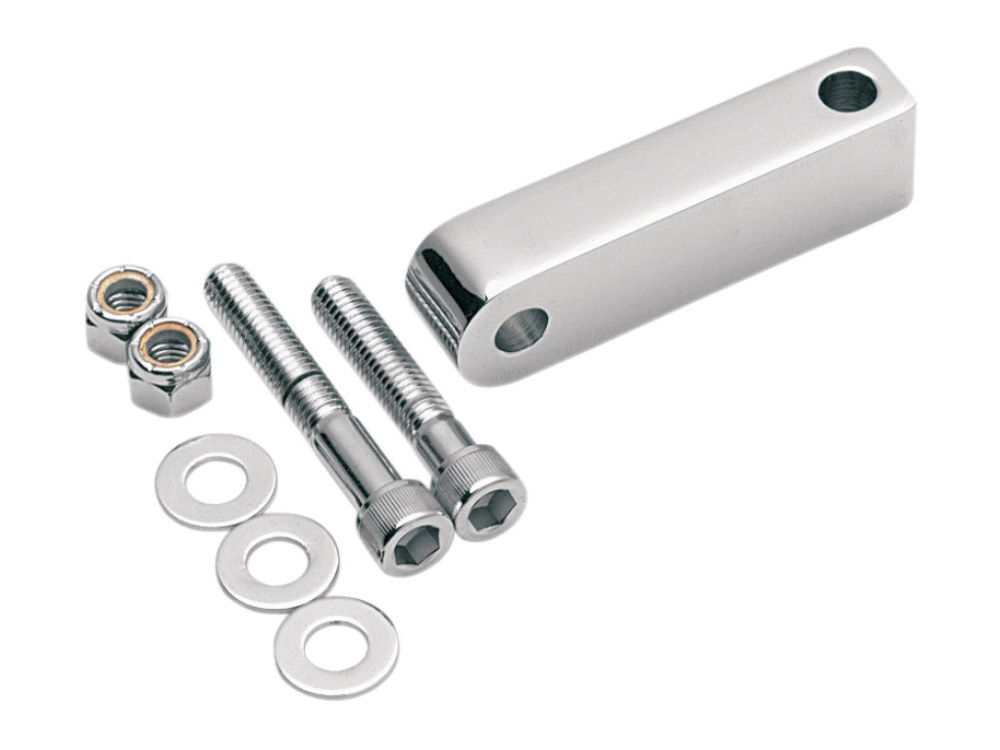 Arlen Ness 2-3/4in. Extended Headlight Mount Block – Chrome.