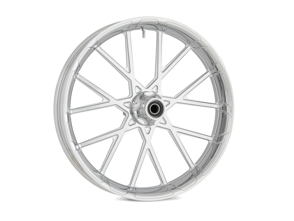 Arlen Ness 18in. x 5-1/2in. ProCross Rear Wheel with Hub – Chrome. Fits Fat Bob 2018-2024