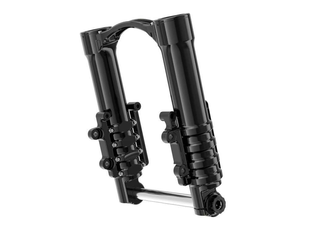 Arlen Ness Method No Flex Fork Legs – Black. Fits Touring 2014up with Dual Disc Rotors.