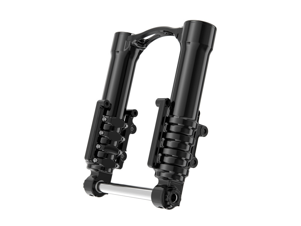 Arlen Ness Method No Flex Fork Legs – Black. Fits Touring 2014up with Dual Disc Rotors.
