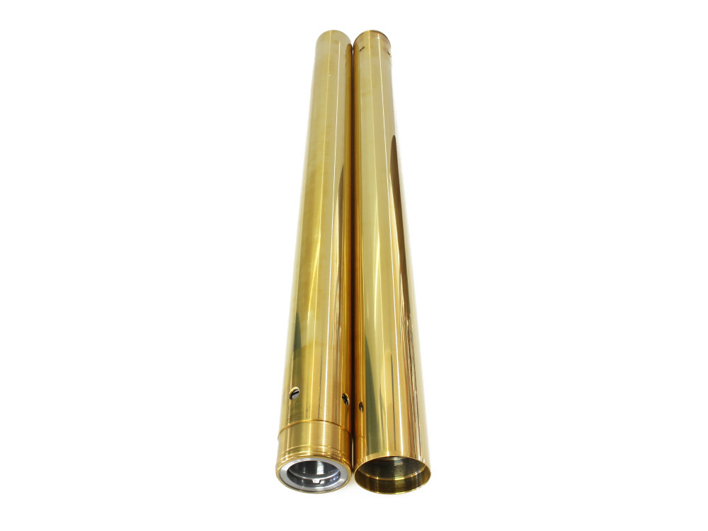Arlen Ness Fork Tubes – Gold. Stock Length. Fits Softail 2018up.