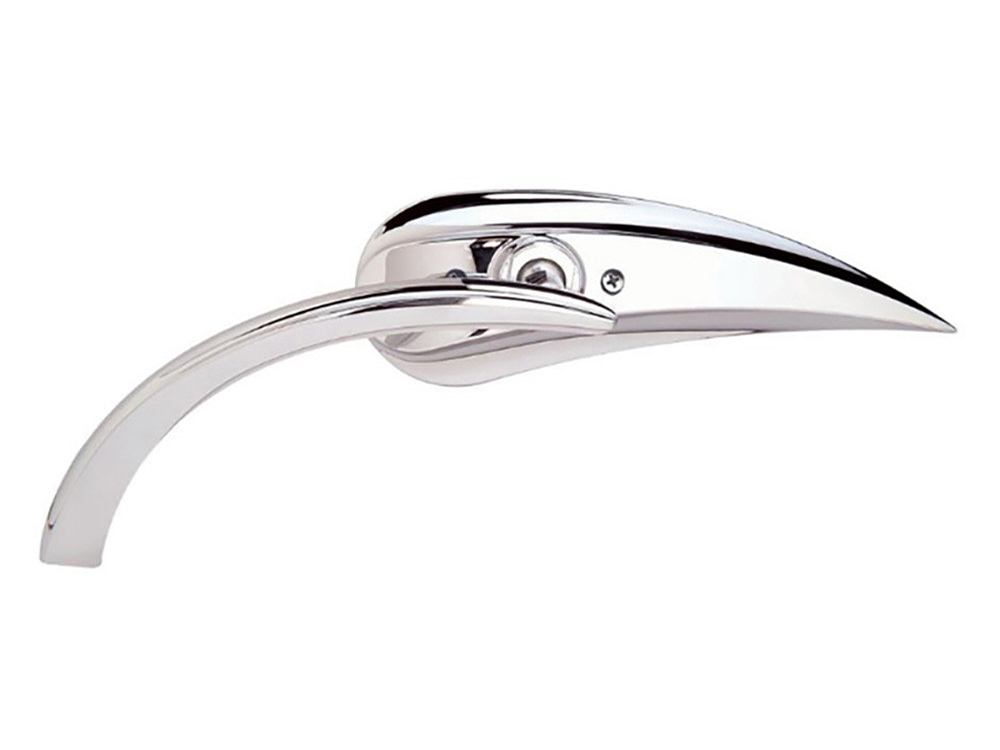 Arlen Ness Rad II Teardrop Mirror – Chrome. Fits Left.