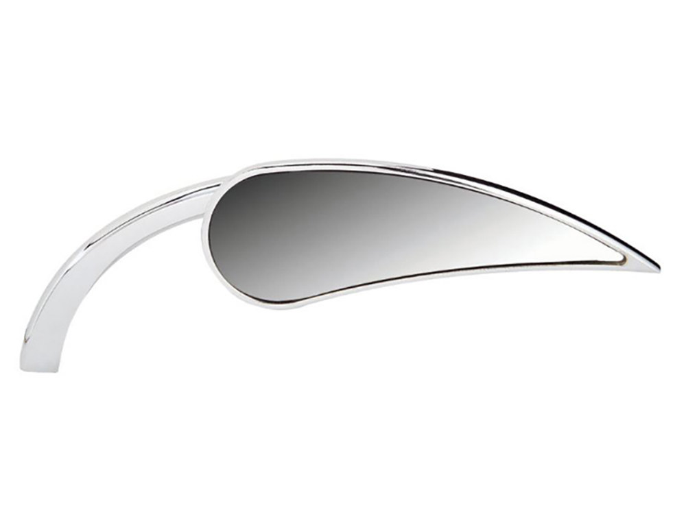 Arlen Ness Rad II Teardrop Mirror – Chrome. Fits Right.