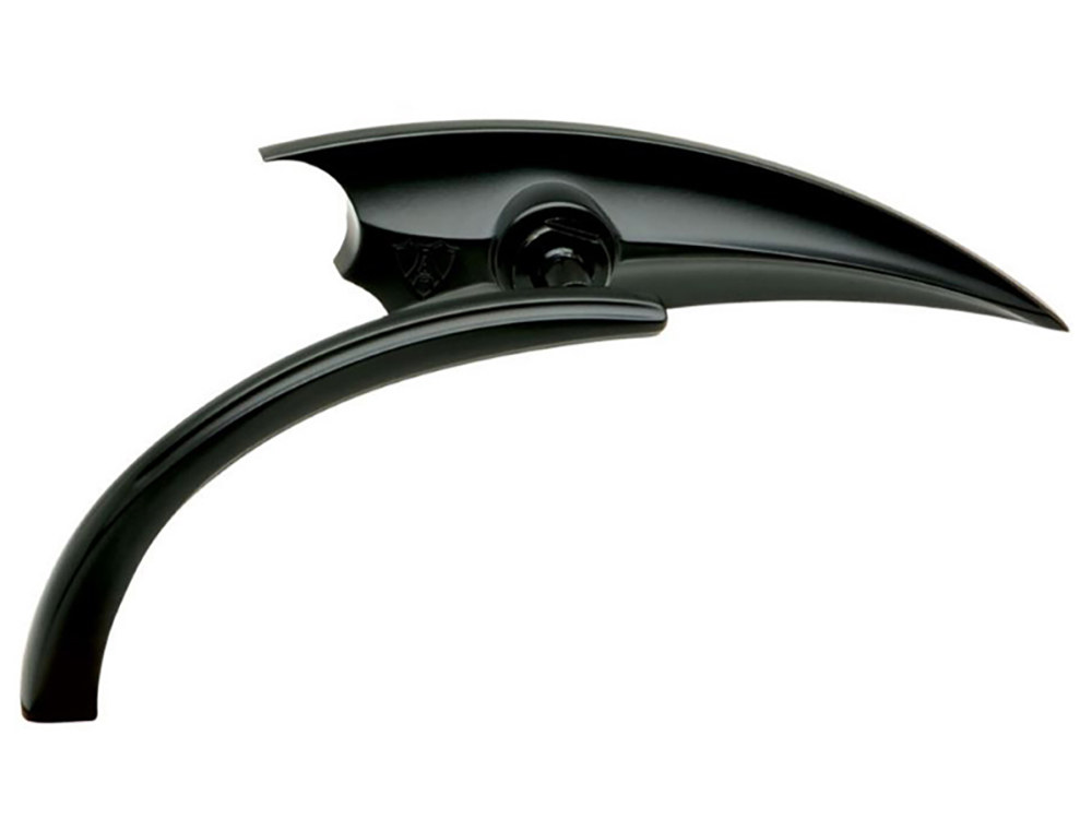 Arlen Ness Scoop Micro Mirror – Black. Fits Left.
