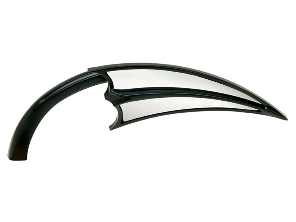 Arlen Ness Scoop Micro Mirror – Black. Fits Right.