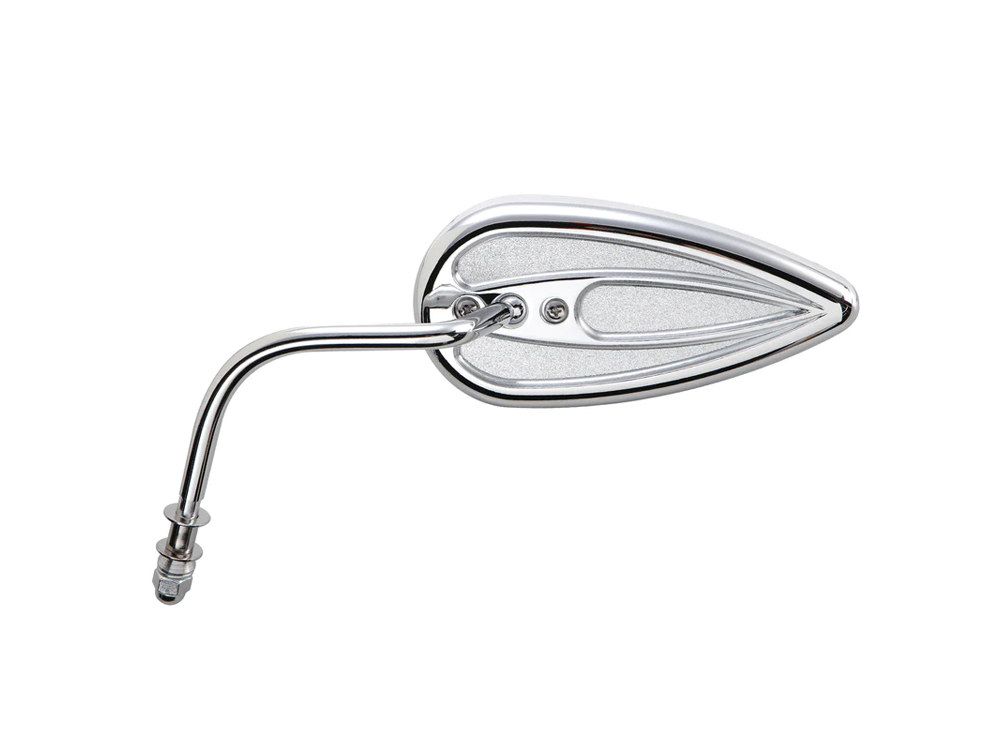 Arlen Ness Scoop Micro Mirror – Chrome. Fits Left.