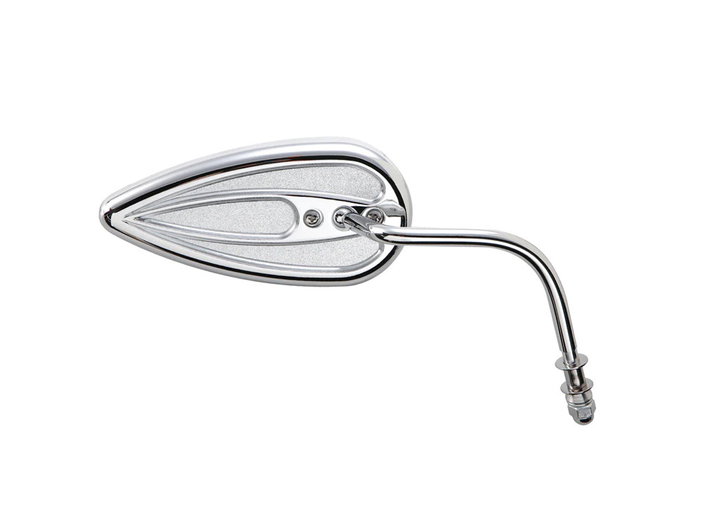 Arlen Ness Scoop Micro Mirror – Chrome. Fits Right.
