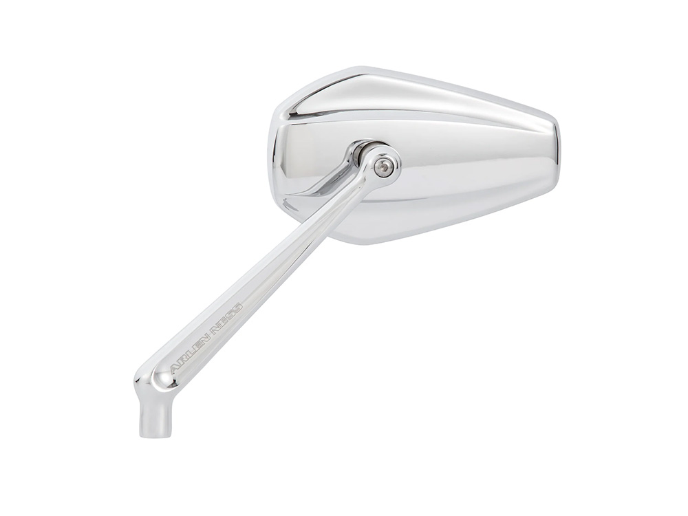 Arlen Ness Mini Stocker Forged Mirror – Chrome. Fits Left
