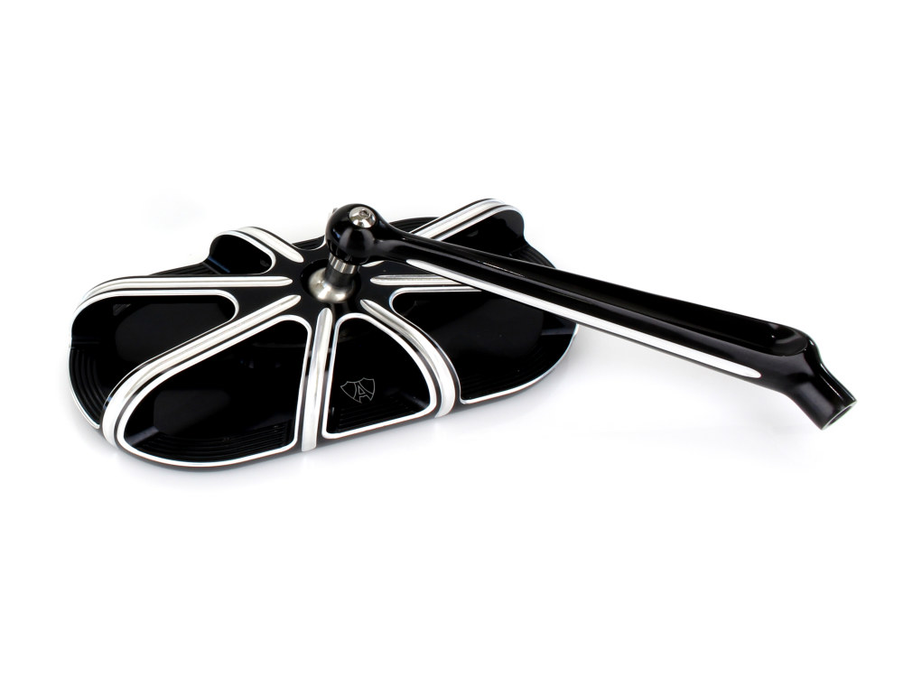 Mirror; 10-Gauge RH Blk