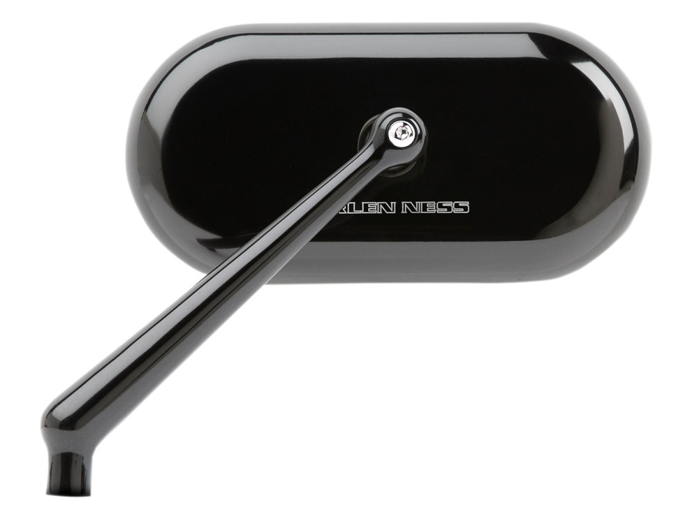 Mirror; Forged Oval LH Blk