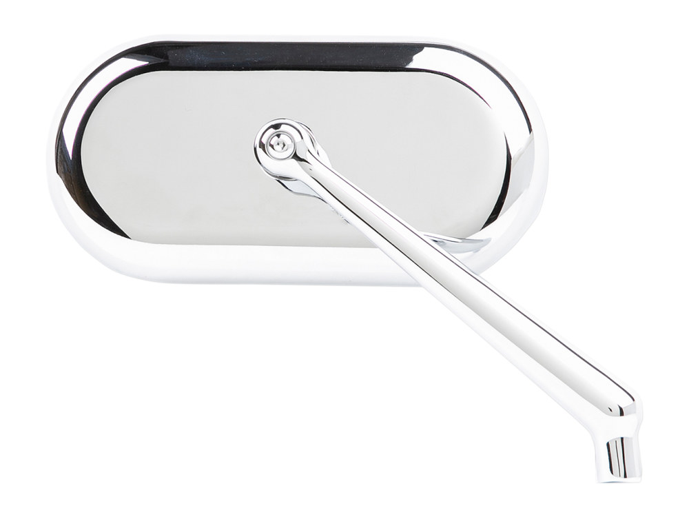 Arlen Ness Forged Oval Mirror – Chrome. Fits Right.